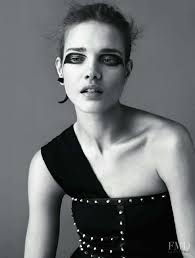 Natalia in Vogue France with Natalia Vodianova wearing Versace