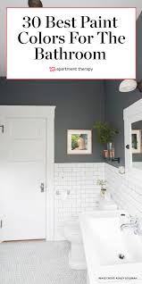 The color you choose can really white trim is a classic look that can let darker colors stand out. The 30 Best Bathroom Colors Bathroom Paint Color Ideas Apartment Therapy