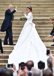 Zac Posen Shares Previously Unseen Photo Of Princess Eugenie S Second Wedding Dress Eugenie Wedding Royal Brides Royal Wedding Dress