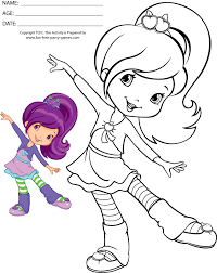 #mewarnai | 10m people have watched this. Strawberry Shortcake Coloring Pages By Fun Free Party Games Coloring Home