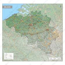 Belgium map & belgium satellite images. Physical Map Belgium 1571 The World Of Maps Com