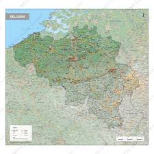 Belgium is a village located in the town of belgium in ozaukee county, wisconsin, united states. Physical Map Belgium 1571 The World Of Maps Com