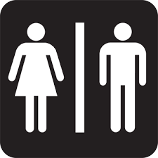 Wc Male Female Toilet Sticker Tenstickers