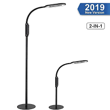 Agm Floor Lamp Led Floor Light Dimmable Gooseneck Touch Lamp With 5 Level Brightness And 4 Color Temperatures St Led Floor Lights Touch Lamp Lamps Living Room