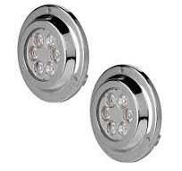 Underwater LED Lights - 316 Stainless Steel - Waterproof - Cool White / Blue