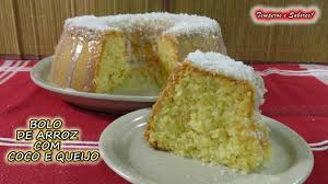 Escorra a água do arroz e leve ao liquidificador, com os ovos, o leite e o óleo. Bolo De Arroz Com Coco E Queijo Sem Farinha E Sem Gluten Melhor Impossivel Youtube