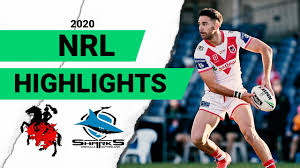 Buzz shark vs giant squid! Dragons V Sharks Match Highlights Round 5 2020 Telstra Premiership Nrl Youtube