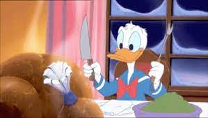 I found a comic where donald duck eats turkey. Pin By Theresa On Gifs Gif Giving Disney Thanksgiving Disney Gif Mickeys Christmas Carol