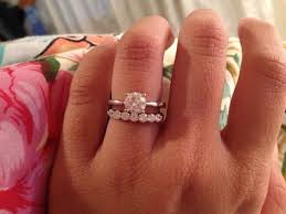 Show Me Your 7 Or 5 Stone Wedding Bands Please Weddingbee Double Band Wedding Ring Thick Diamond Wedding Band Stackable Wedding Bands