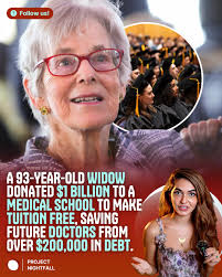 This is what generosity looks like. Dr. Ruth Gottesman, a 93-year-old  former professor at Albert Einstein College of Medicine in the Bronx,  announced in February 2024 that she was donating $1 billion