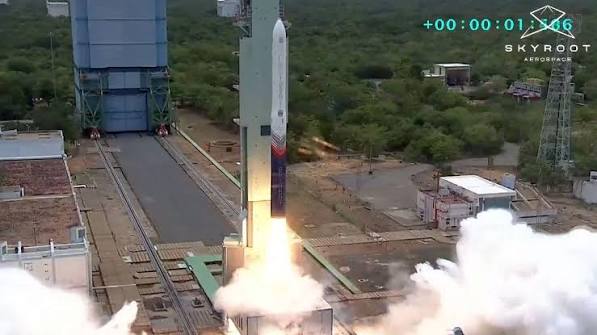 India's 1st private orbital rocket Vikram-1 lifts off