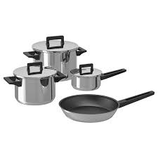 Limited time sale easy return. Snitsig 7 Piece Cookware Set Stainless Steel Ikea