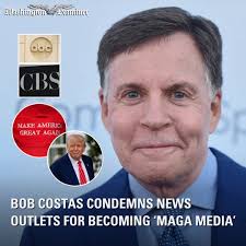 Former NBC sports analyst and CNN contributor Bob Costas blasted ABC News  and CBS News for “running the gauntlet that the Trump administration will  throw up against them,” during an award speech