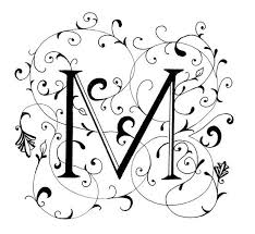 Fancy Letter M Decorated Letter By Peggy Markham Fancy Letters Fancy Letter M Lettering
