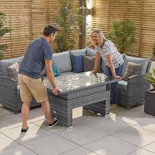 An excellent place for those interested in horticulture to muse and learn up some things. Cambridge Patio Furniture Set With Rising Table