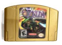When the moon hits your eye like a big pizza pie, that's the end of the legend of zelda: Legend Of Zelda Majora S Mask Nintendo 64 N64 Gold Holographic Ebay