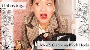 Dolce & Gabbana Black Pearl Block Heels Authentic 🎀