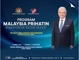 Maybe you would like to learn more about one of these? Kdn On Twitter Program Malaysia Prihatin Kementerian Dalam Negeri Akan Disempurnakan Oleh Yb Dato Seri Dhzhamzah Menteri Dalam Negeri Pada 9 April 2021 Di Dewan Serbaguna Bandar Baru Tambun Ipoh 10 00 Pagi