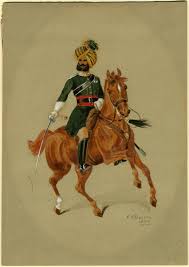 2nd Bombay Lancers, 1890" by A. C. Lovett