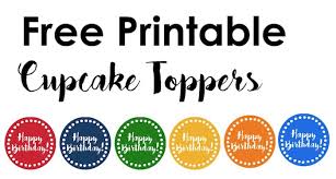 How to make a cake topper. Happy Birthday Cupcake Toppers Free Printable Paper Trail Design