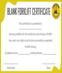 Also, a forklift travels in reverse almost as much Frame Certificates Free Forklift Certificate Template Pdf