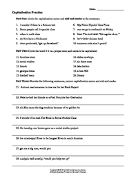 Our capitalization and punctuation worksheets help students learn the basic rules of capitalization and punctuation and put those rules into practice. Capitalization Practice Worksheet By Family 2 Family Learning Resources