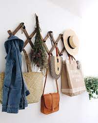 How To Fill That Big Empty Wall 7 More Ideas For Your Blank Wall Meredith Lynn Designs In 2021 Diy Bags Hanger Bag Hanger Bags Hanger