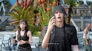 Final Fantasy Xv A Stroll For Two Iris Amicitia Noctis Partellum Market Power Plant Outlook Youtube