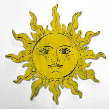 Sun Face Yard Art