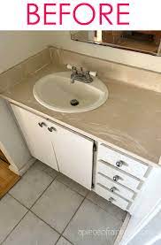 Paint Bathroom Vanity Countertop Sink
