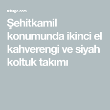Sehitkamil Konumunda Ikinci El Kahverengi Ve Siyah Koltuk Takimi Ikinci El Kahverengi Elsa