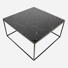 Quadratischer Marmor Couchtisch Nero Marquina Schwarz Aime Te