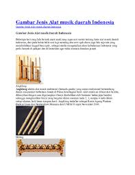 Daerah jawa barat sangat khas dengan alat musik yang terbuat dari bambu. Apa Yang Dimaksud Dengan Alat Musik Electone Berbagai Alat Cute766