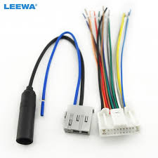 Car Stereo Audio Wiring Harness With Antenna Adapter Plug For Nissan Subaru Infiniti Oem Factory Head Unit Ca1638 Car Audio Adapter Plug Car Stereo