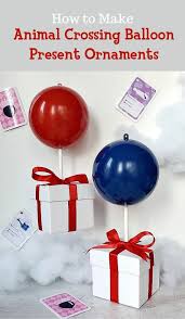 How To Make Animal Crossing Balloon Present Ornaments Christmas Crafts Diy Christmas Ornaments Christmas Ornaments