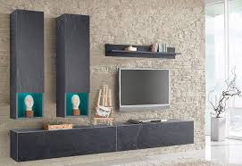 Vladon wohnwand anbauwand nublo, korpus in weiß. Tecnos Wohnwand Set 5 Tlg 2 Hangeschranke 2 Lowboards Und 1 Wandregal Online Kaufen Otto