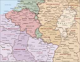 Map Of France Belgium And Germany France Map Germany Map Belgium Map