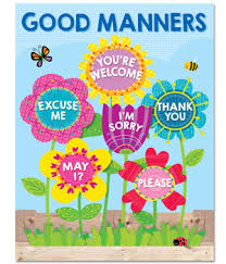 Flowers Good Manners Chart