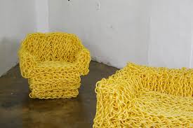 They take lunch at exactly noon every day, and afterwards, irene knits. Lucy Natasha Bless This Fat Knit Hammock