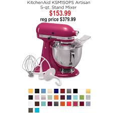 Grab a kitchenaid stand mixers at a great price at kohl's during their friend & family event. Kitchenaid Ksm150ps Artisan 5 Qt Stand Mixer 153 99 Reg Price 379 Addictedtosaving Com