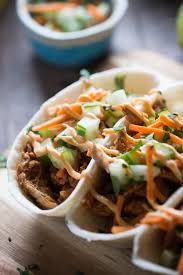 This healthy summer recipe showcases fish and a vibrant array of veggies, all brought together with a flavorful vinaigrette featuring nakano rice vinegar! Asian Bbq Pork Taco Boats Lemonsforlulu Com