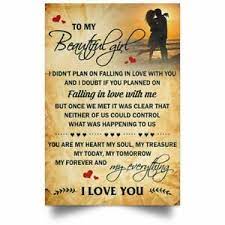 You really can't go wrong with these valentine's day quotes—reading them to your sweetie is just a the site may earn a commission on some products. To My Beautiful Girl Poster You Are My Everything Love Quotes Valentine Gift Ebay