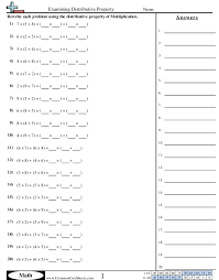 Properties Worksheets Free Commoncoresheets