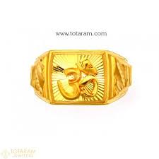 22k Gold Om Ring For Men 235 Gr5011 Buy This Latest Indian Gold Jewelry Design In 8 150 Gram Mens Ring Designs Rings For Men Indian Gold Jewellery Design