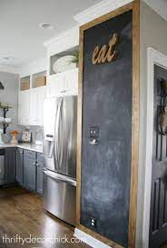 Adding Some Rustic Charm To The Kitchen Chalkboard Wall Kitchen Kitchen Chalkboard Kitchen Decor Inspiration