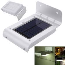 Outdoor Garden Motion Sensor Wall Light 350 Lumen 46 Led Solar Power Lamp New Indian Sky