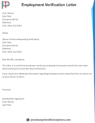 Contoh letter of invitation (surat undangan). Employment Verification Letter Editable Pdf Pack Of 5 Premium Printable Templates Letter Template Word Employment Verification Letter Letter Of Employment