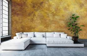 een prachtige structuur van oker geel beton op behang kies voor een hip en trendy print met dit behan woonkamer geel slaapkamer fotobehang slaapkamer okergeel