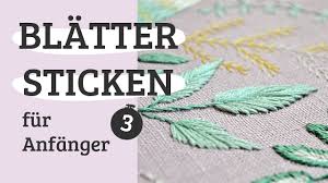 ** alle designs sind zum sofortigen download. Blatter Sticken Fur Anfanger Kostenlose Stickvorlage Pumora