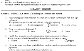 Soal Bahasa Sunda Kelas 3 Sd Dan Jawabannya Bangsoal Cute766